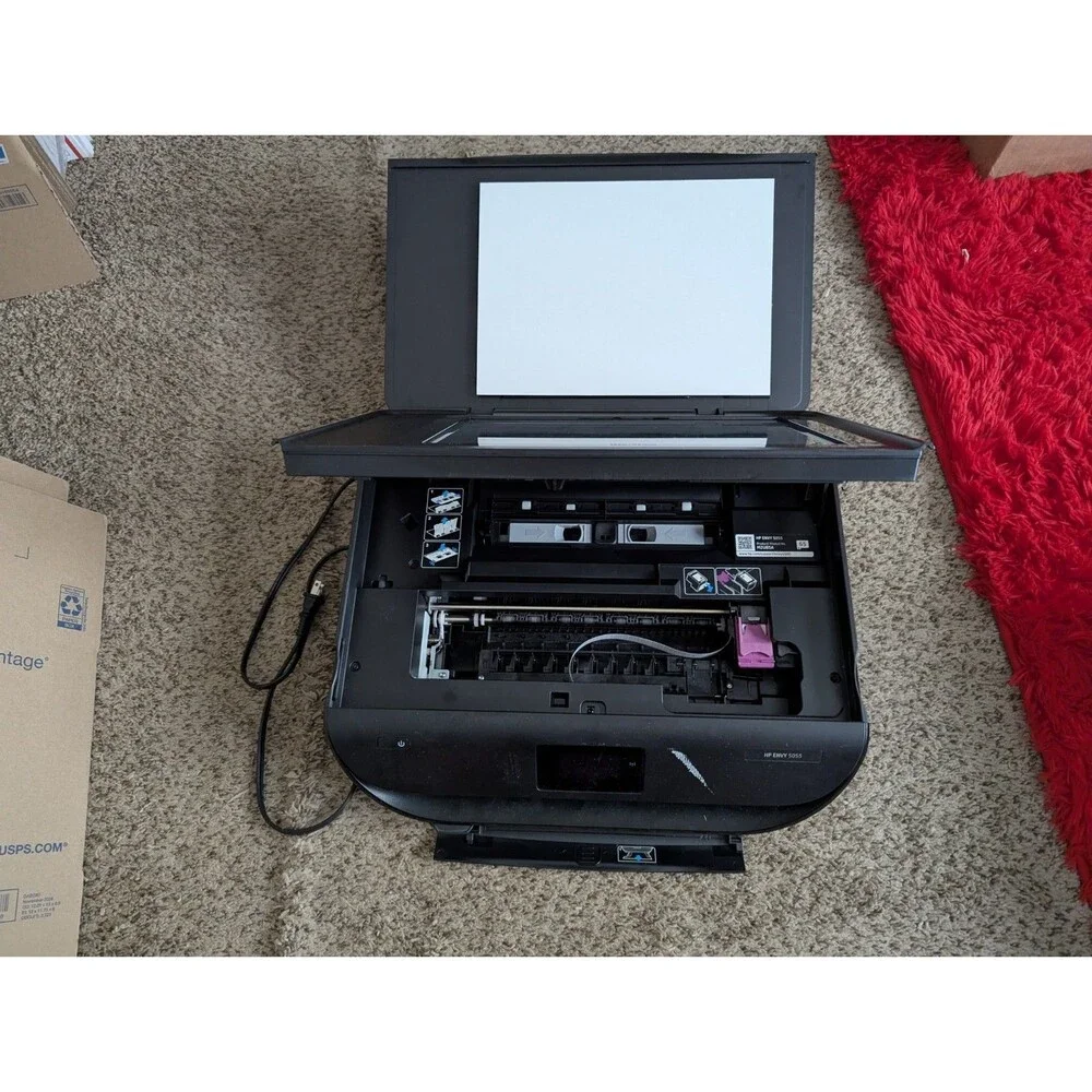 HP Envy 5055 Printer Black Unisex Standard Size Minimalist Untested As Is